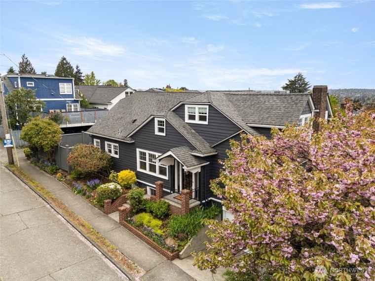 Cherry Blossom Craftsman in Queen Anne, Seattle, WA