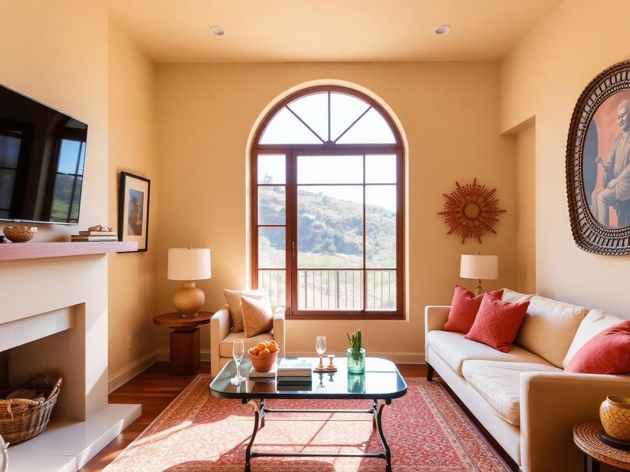 Living room at Saffron Hillside Townhome