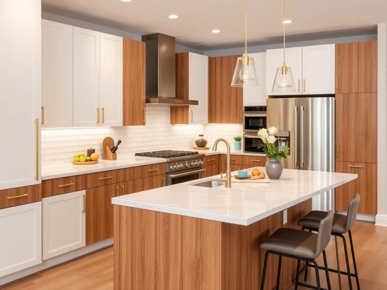 Kitchen at Cedar Rooftop Townhomes