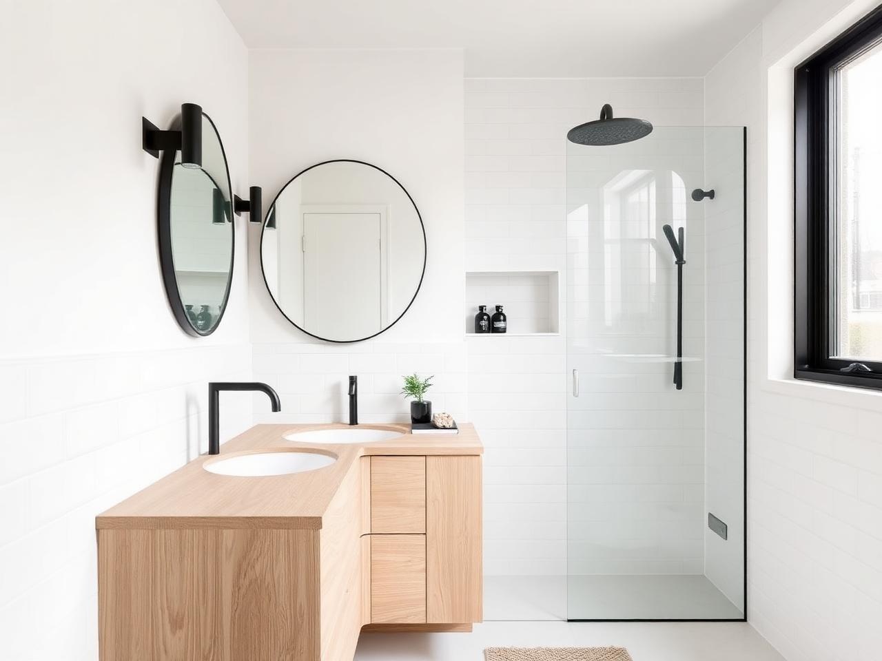 Primary bathroom at Ballard Balcony Duplex