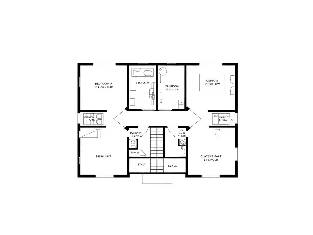 Floor plan for Ballard Balcony Duplex