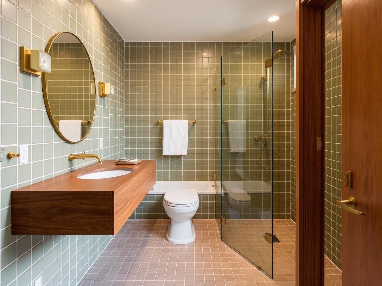 Primary bathroom at The Redwood Rambler