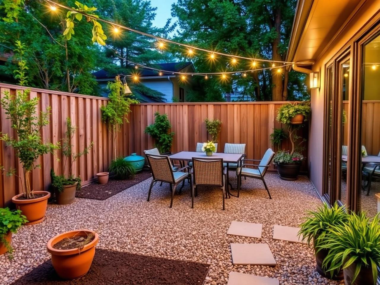 Backyard at Ballard Balcony Duplex