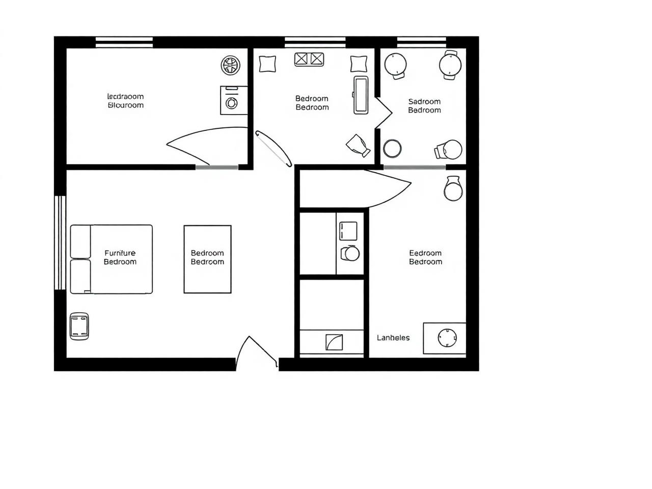 Floor plan for Greenlake Garden Apartment