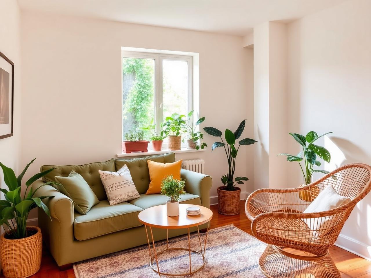 Living room at Greenlake Garden Apartment
