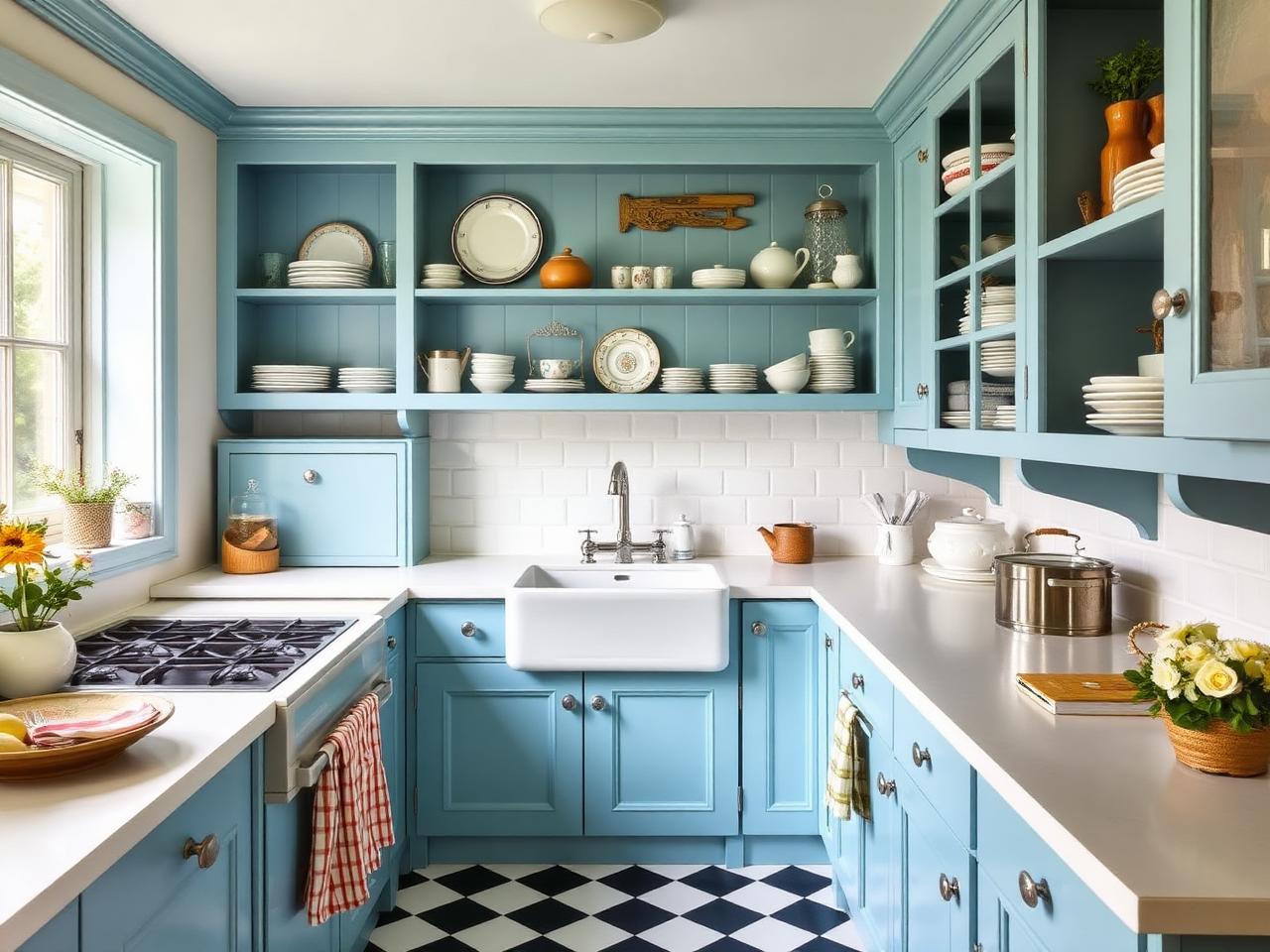Kitchen at Blue Shingle Cottage