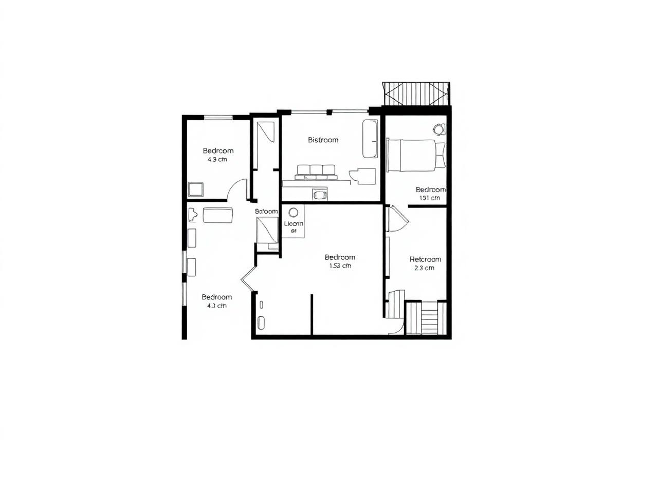 Floor plan for Cedar Rooftop Townhomes