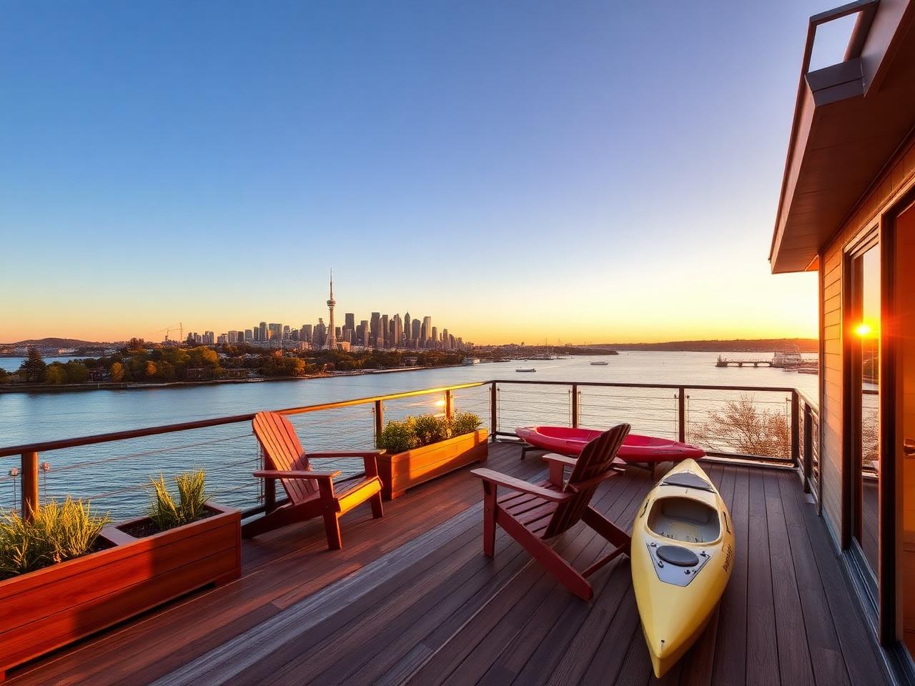 Balcony at Lake Union Floating Home