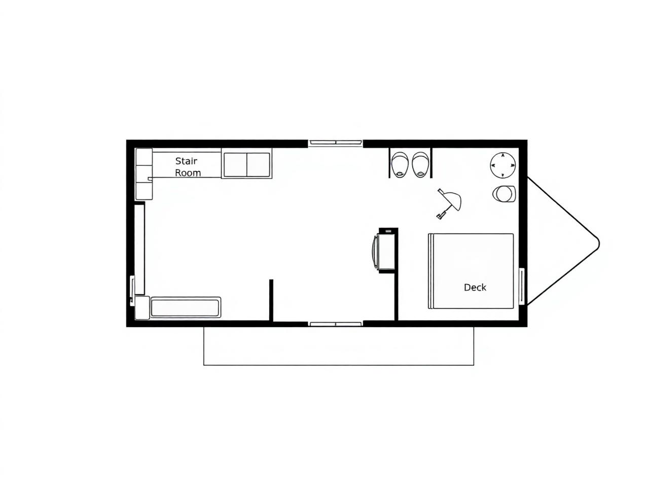 Floor plan for Lake Union Floating Home